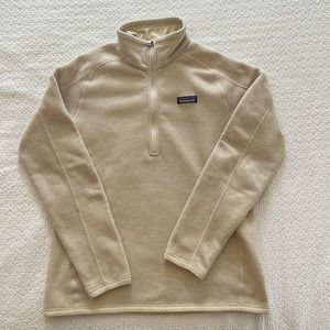Patagonia Womens Better Sweater 1/4 Zip Oatmeal Size Medium